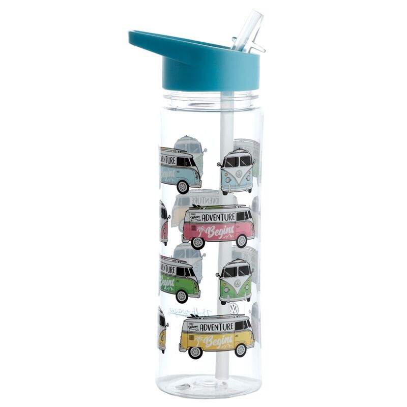 Volkswagen van vw t1 bouteille d'eau ecozen 550ml paille rabattable