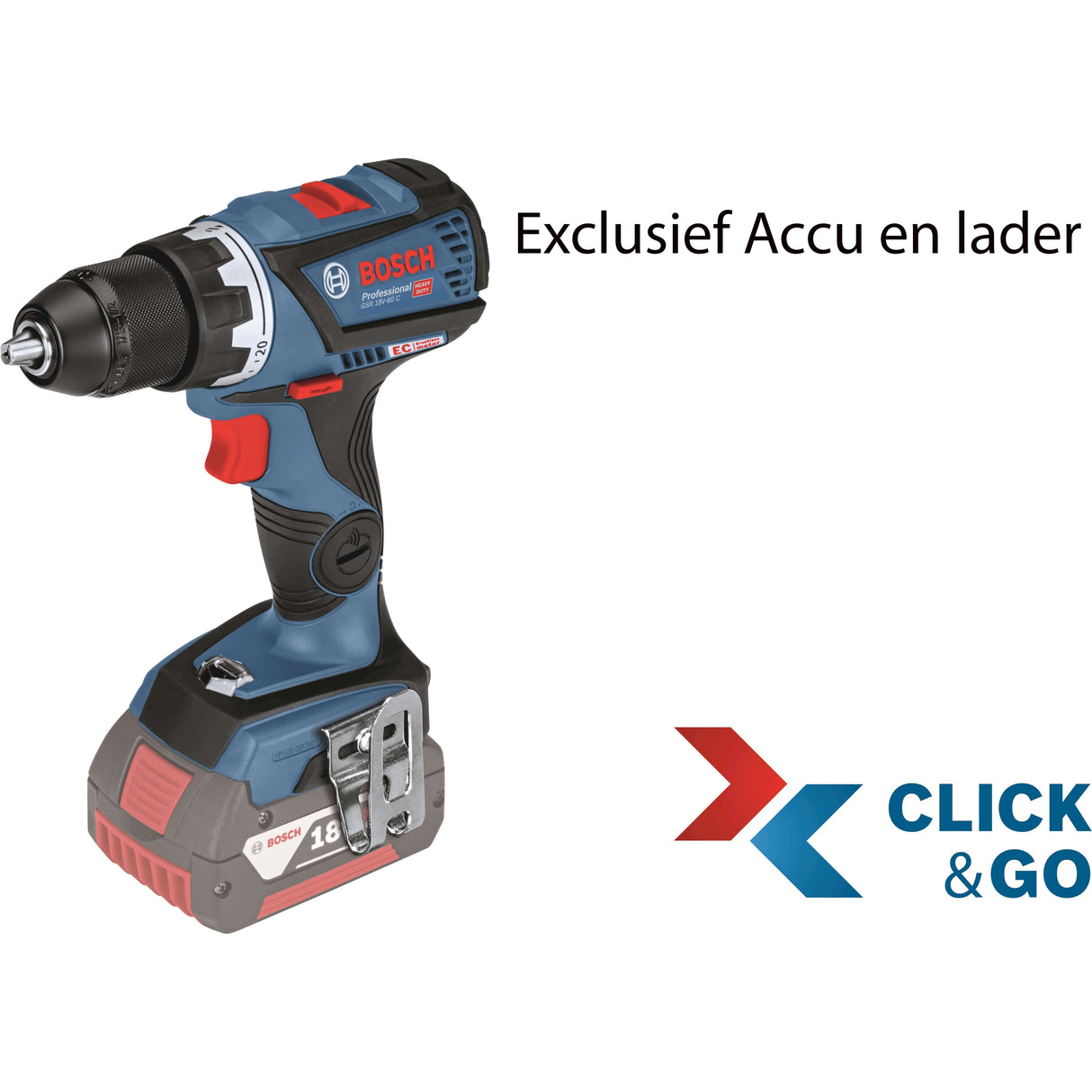 Bosch Professional Sis Drill GSR 18 V60C excl