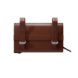 Brooks en forme de D - marron antique