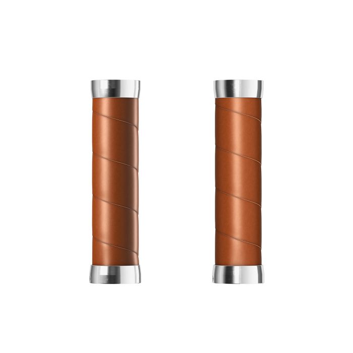 Poignées fines en cuir Brooks (130+130mm) - miel