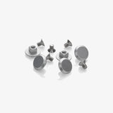 Rivets menacés en aluminium Brooks pour cambium spécial - argent (5 pièces)