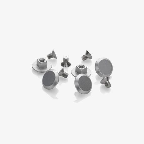 Rivets menacés en aluminium Brooks pour cambium spécial - argent (5 pièces)