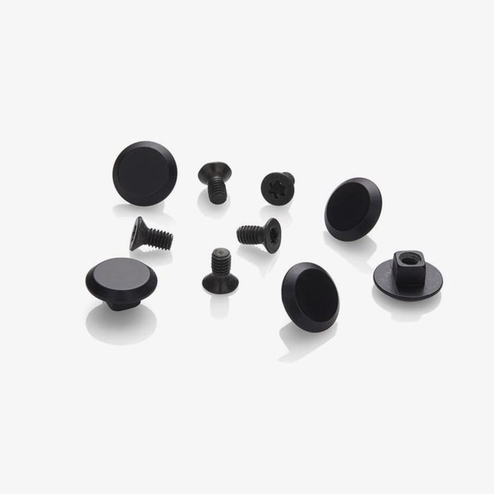 Rivets menacés en aluminium Brooks pour cambium - anodisés noirs (5 pièces)