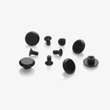 Rivets menacés en aluminium Brooks pour cambium - anodisés noirs (5 pièces)