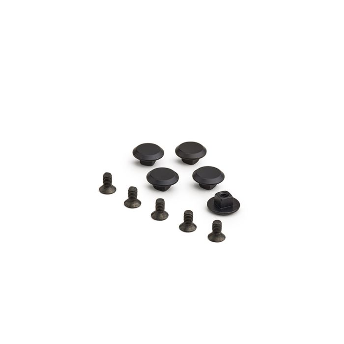 Rivets menacés en aluminium Brooks pour cambium - anodisés noirs (5 pièces)