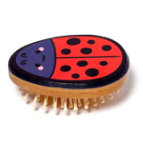 Adoramals Tilly la brosse à cheveux en bambou en forme de coccinelle