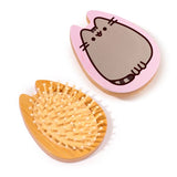 Pusheen la brosse à cheveux en bambou en forme de chat