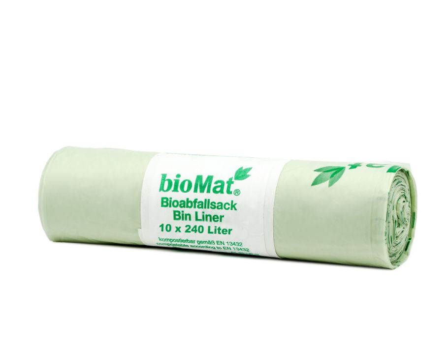 Biomat Compostable Container Sacs 240L - 10 PCS.