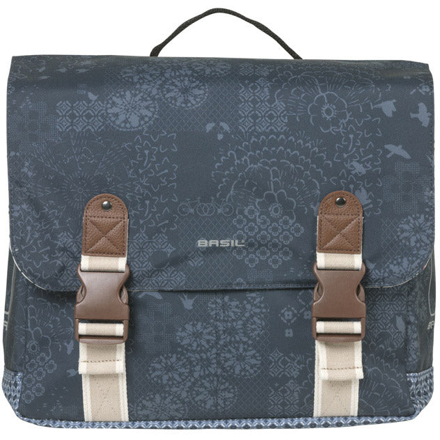 Sacoche vélo double Basil bohème mik 35 litres - bleu indigo