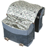 Sacoche vélo double Basil bohème mik 35 litres - bleu indigo