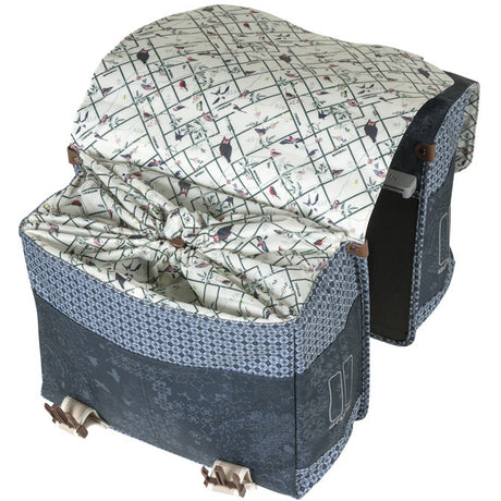 Sacoche vélo double Basil bohème mik 35 litres - bleu indigo