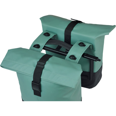 Basil double sac anse mik 2.0. sacs jumeaux cove 28-32l mik vert noir