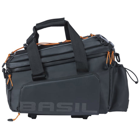 Basil sac emballé miles xl pro sac de coffre miles xl pro mik 2.0 noir orange
