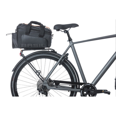 Basil sac emballé miles xl pro sac de coffre miles xl pro mik 2.0 noir orange