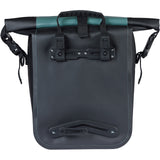 Basil sac de vélo simple rivo m bâche mik 12-15l 14 x 25 x 38 cm - vert noir