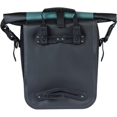 Basil sac de vélo simple rivo m bâche mik 12-15l 14 x 25 x 38 cm - vert noir
