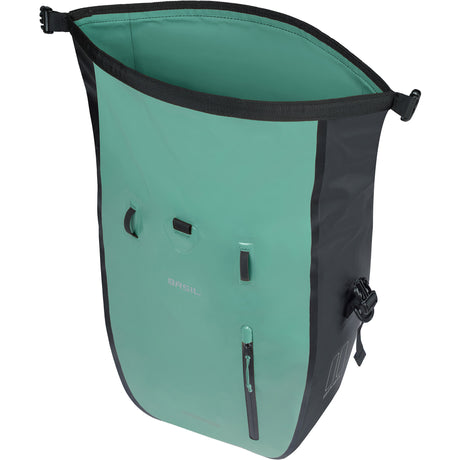 Basil sac rivo l single vert noir | crochets micro | 15l