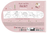 Petit livre de peinture hollandais jardin de fées - livre de dessin et de peinture, comprenant un pinceau et 4 couleurs de peinture - enfant en bas âge - livre de vacances - jouets 3 ans