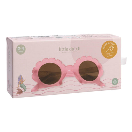 Little dutch zonnebril schelp model roze uv-400