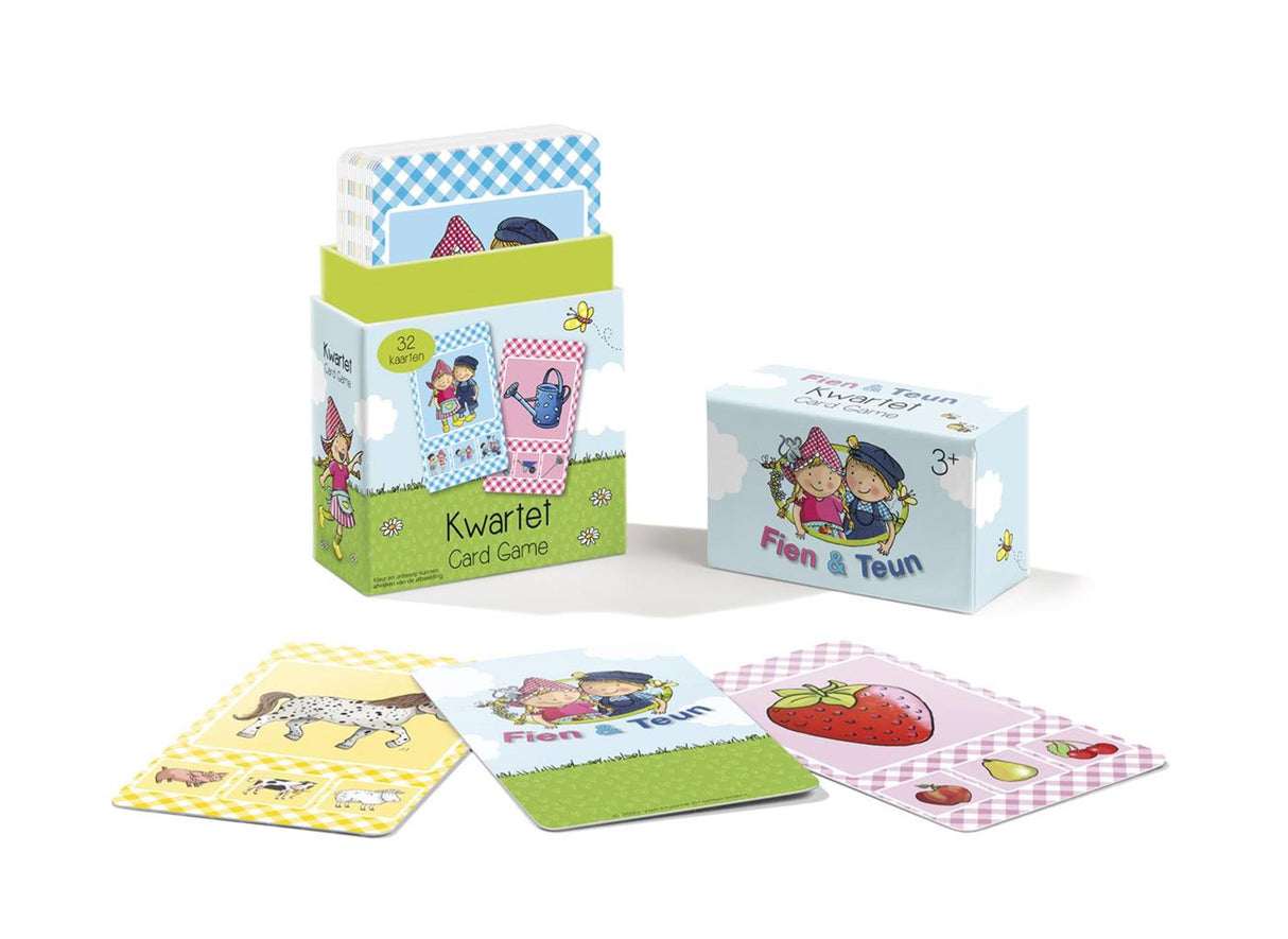 Bambolino fien teun quatuor - thème ferme, jeu éducatif astuce cadeau - 32 cartes, 8 quatuors - à partir de 3 ans - jouets