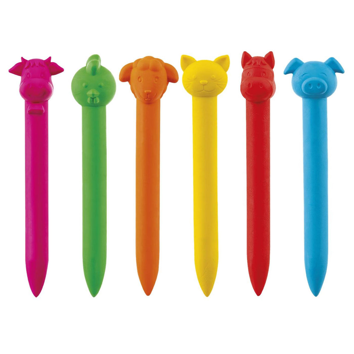 Crayons de cire Bambolino fien teun - jouets créatifs - dessin pour tout-petits, enfants d'âge préscolaire - animaux de la ferme - jouets - à partir de 3 ans