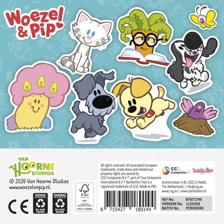 Woezel pip stickerset