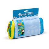 Serviette de plage microfibre Flamingo club tropicana