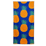 Serviette de plage en microfibre imprimé ananas