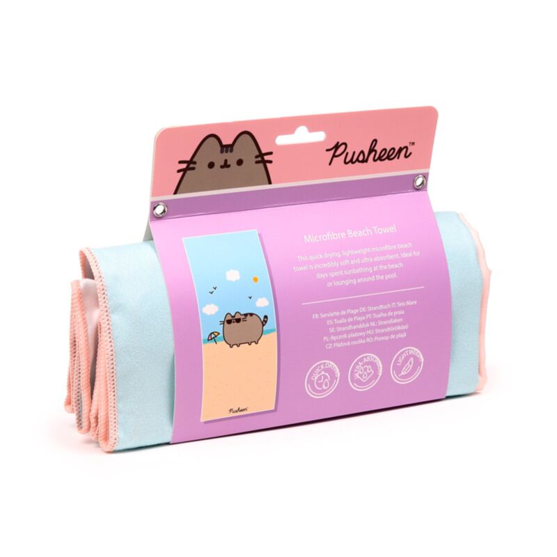 Serviette de plage en microfibre Pusheen le chat