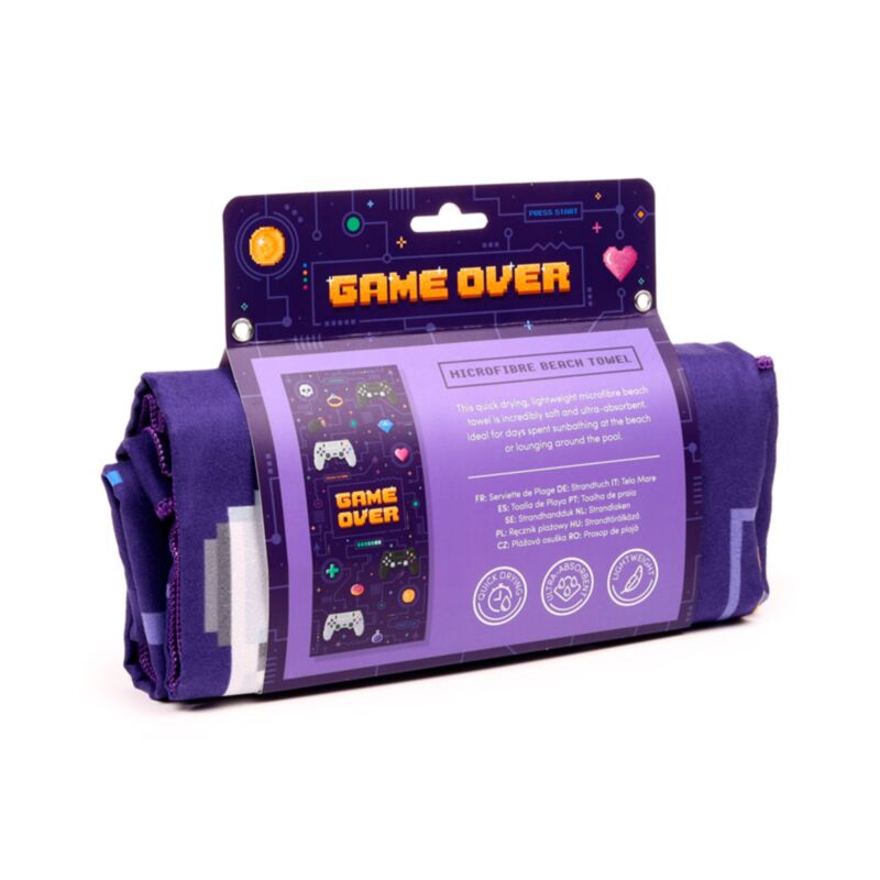 Serviette de plage en microfibre Game Over