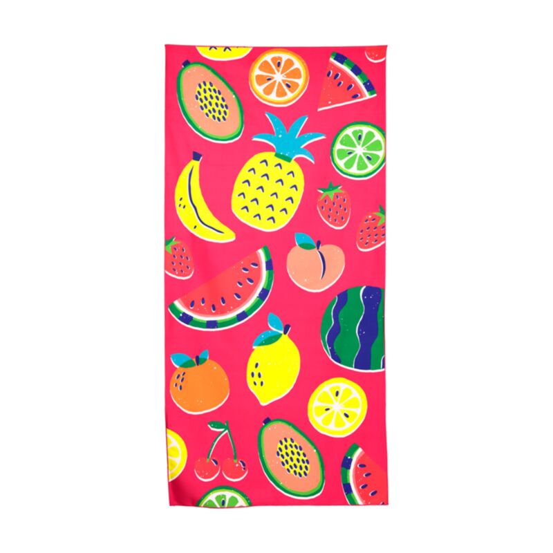 Serviette de plage en microfibre fruits d'été