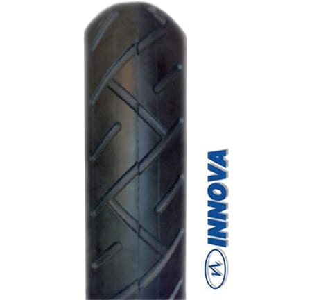 Pneu + chambre à air Innova 10 x 2.125 av 90 45 noir