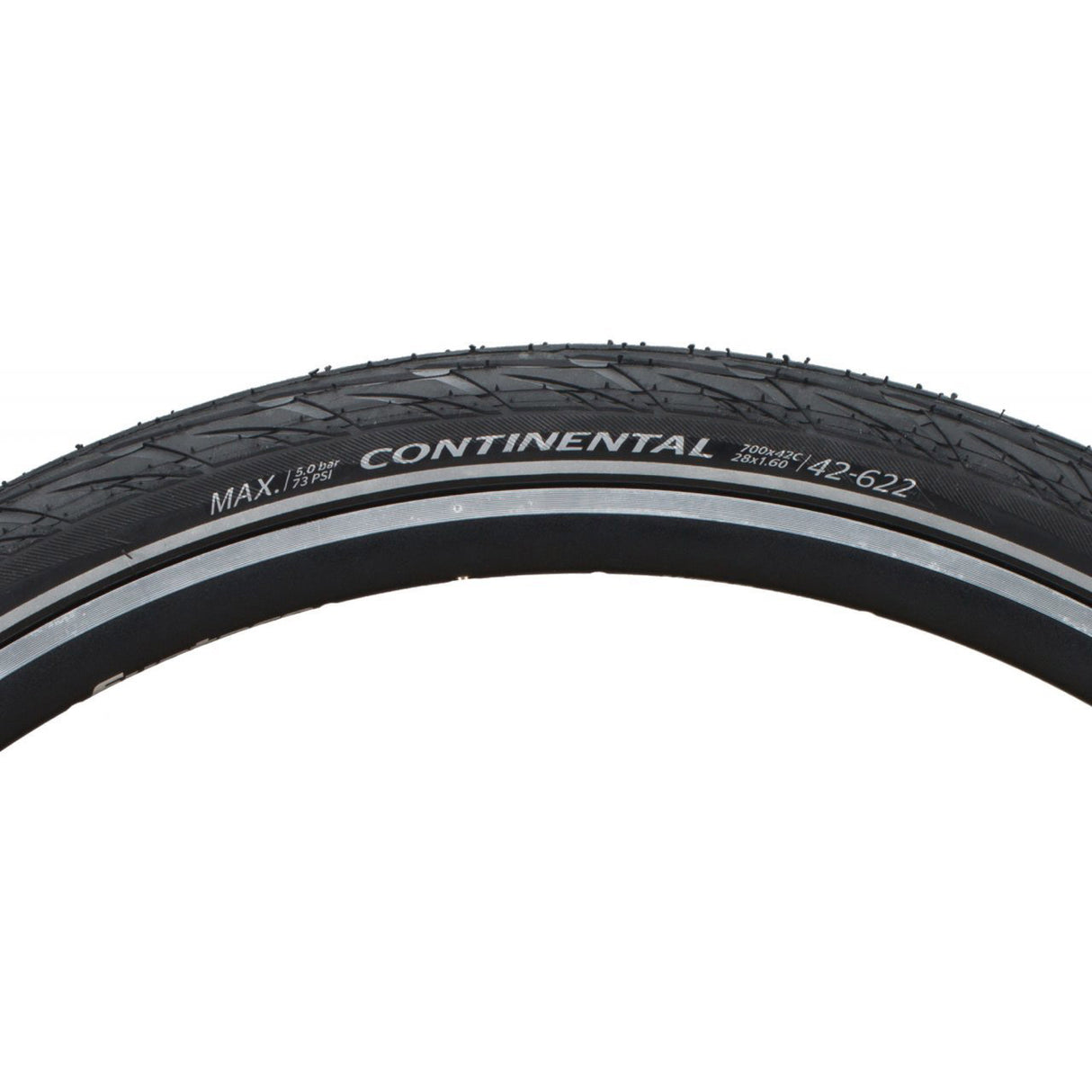 Contatto delle gomme Continental Plus City 42-622 (28x1.60) Black Reflex