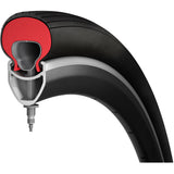 Armure d'incrustation de pneu Tannus 700x35-40c anti-crevaison rouge