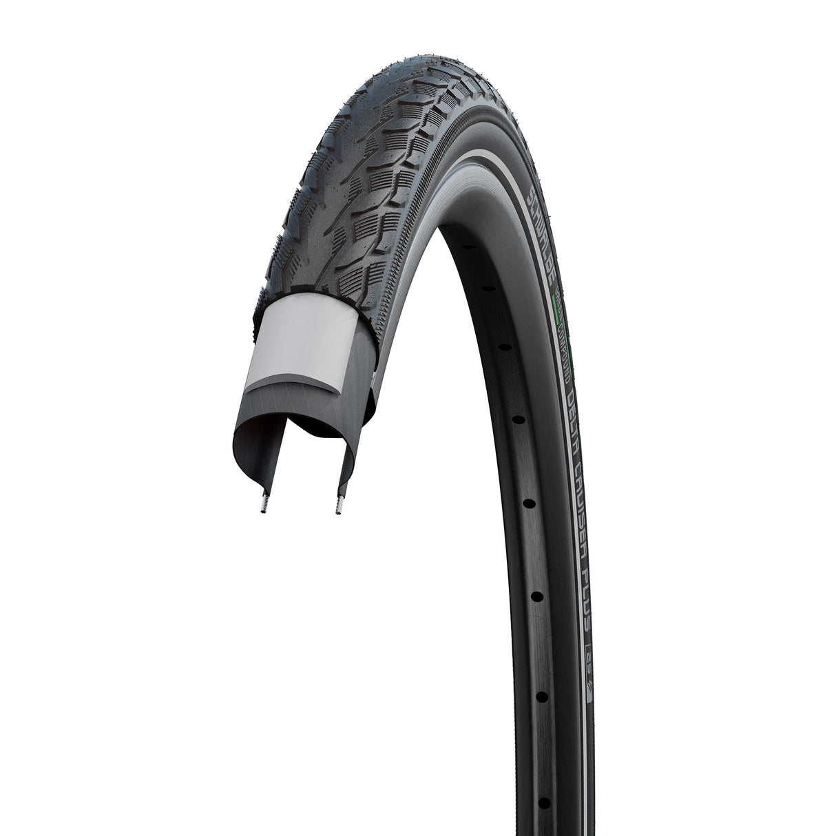 Schwalbe tire Schwalbe Cruiser Plus punctureguard 28 x 1.75 47-622mm black with reflection