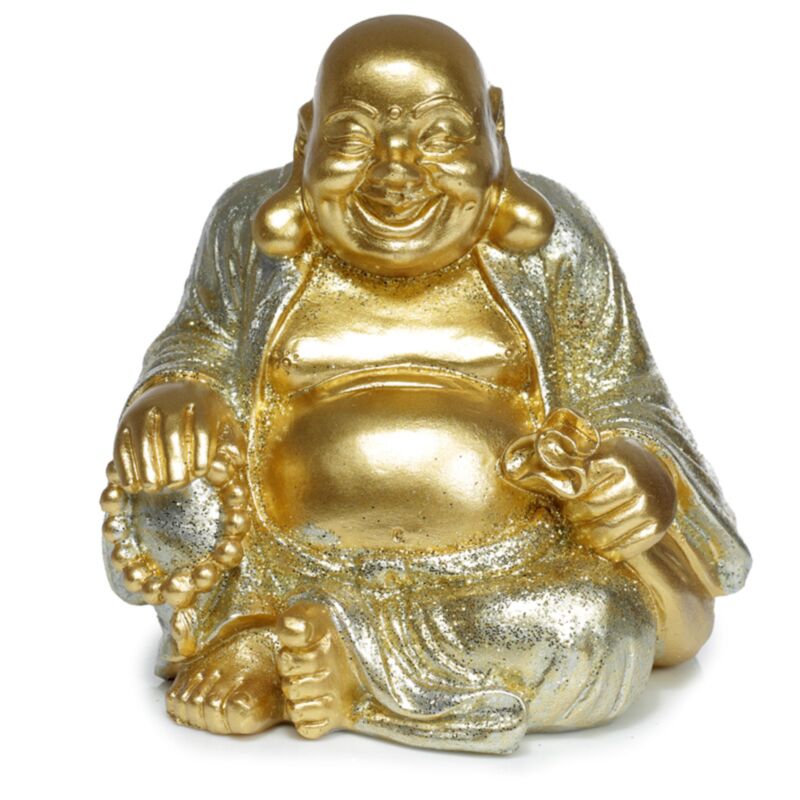 Bouddha rieur chinois mini paillettes 8cm
