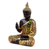 Méditation de Bouddha thaïlandais orange noir