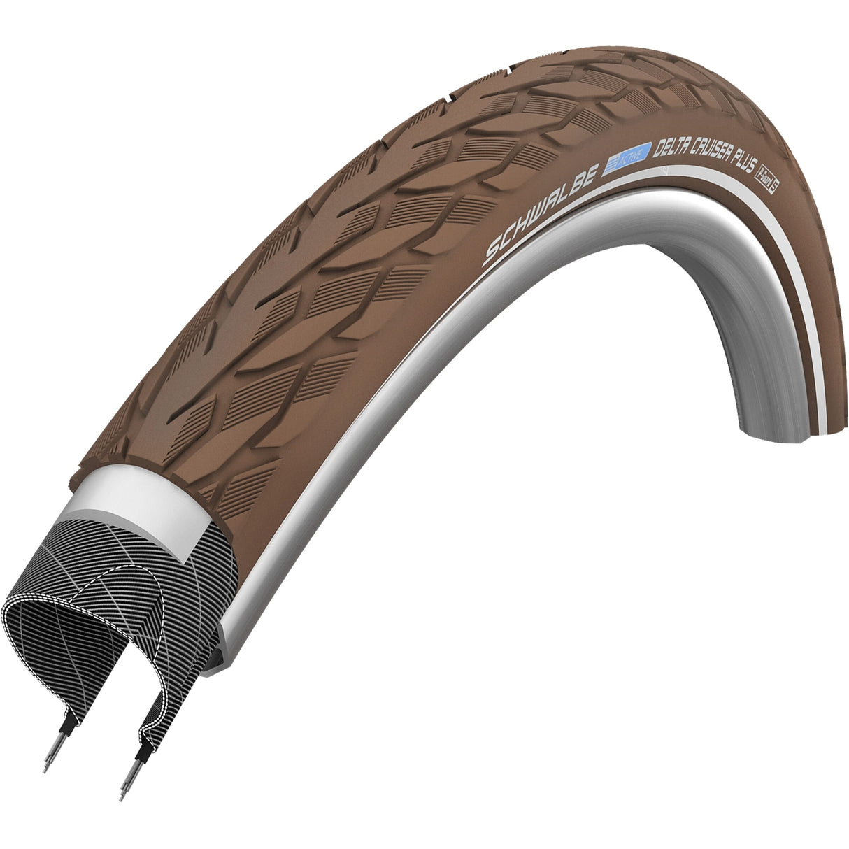 Schwalbe Tire 28x1 5 8x1 3 8 (37-622) Delta Cruiser Bruin Reflex