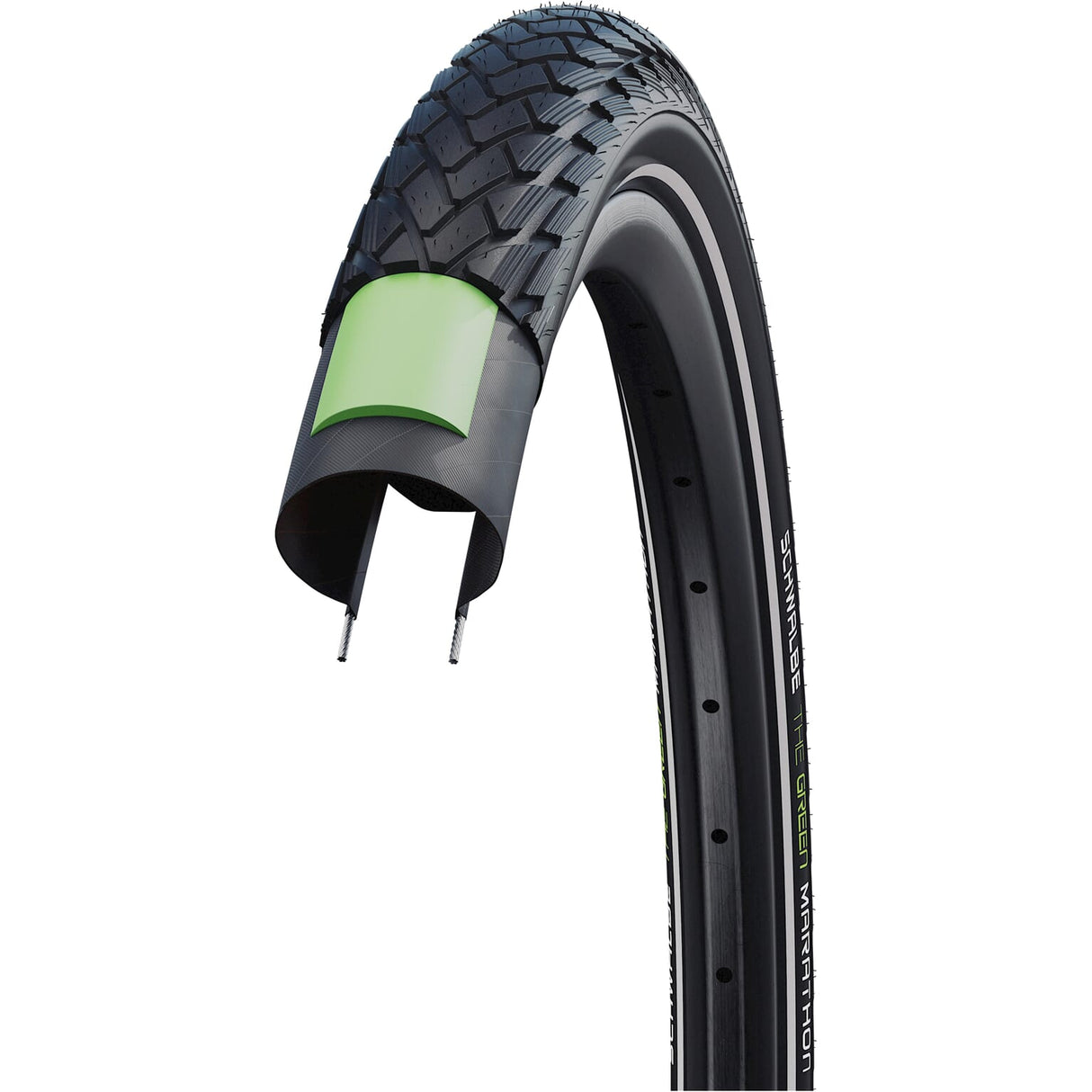 Schwalbe Marathon Green Guard 55-622 (28x2.15) Reflex noir