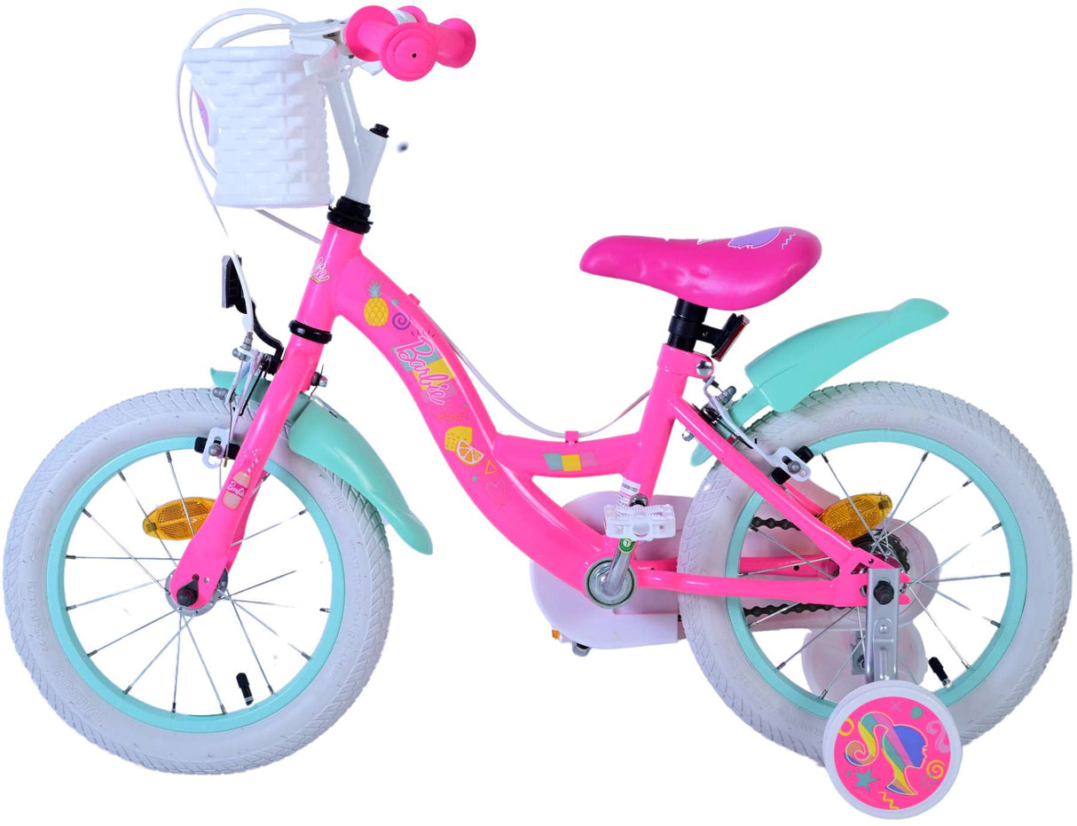 Barbie Children's Bike Girls 14 Zoll rosa zwei Handbremsen