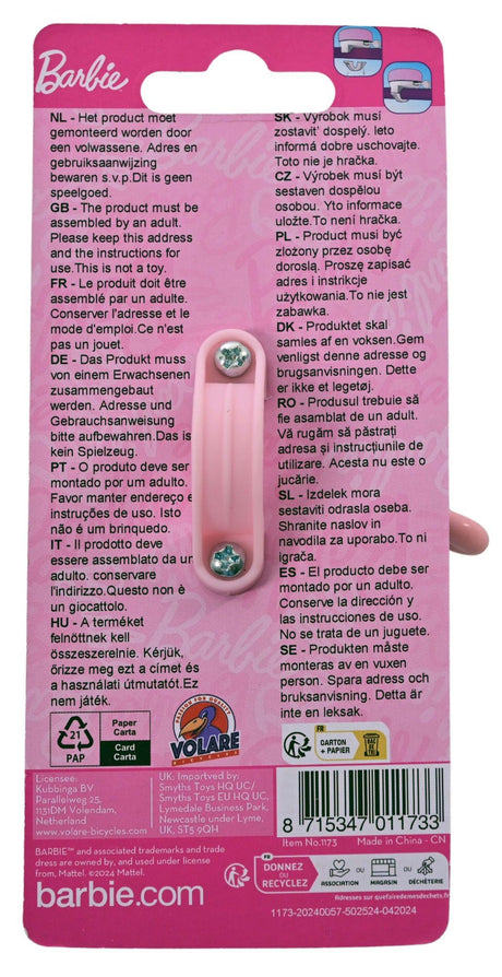 Cloche Barbie sur carte