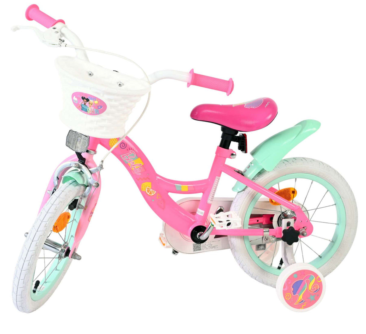 Vélo pour enfants Barbie - filles - 14 pouces - rose