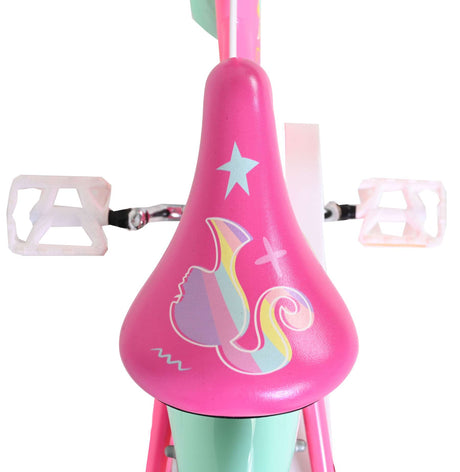 Vélo pour enfants Barbie - filles - 14 pouces - rose - deux freins à main