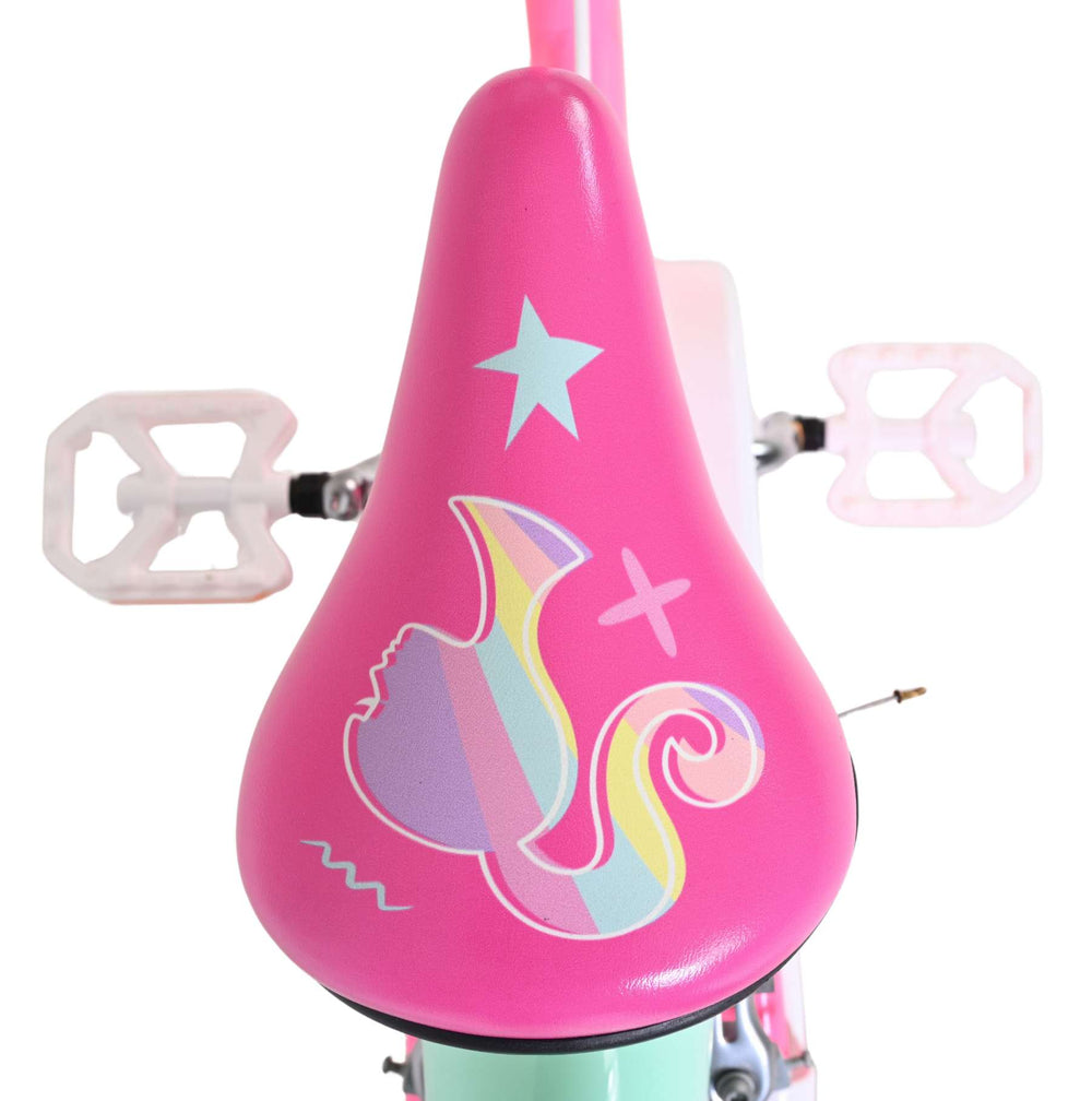 Vélo pour enfants Barbie - filles - 16 pouces - rose - deux freins à main