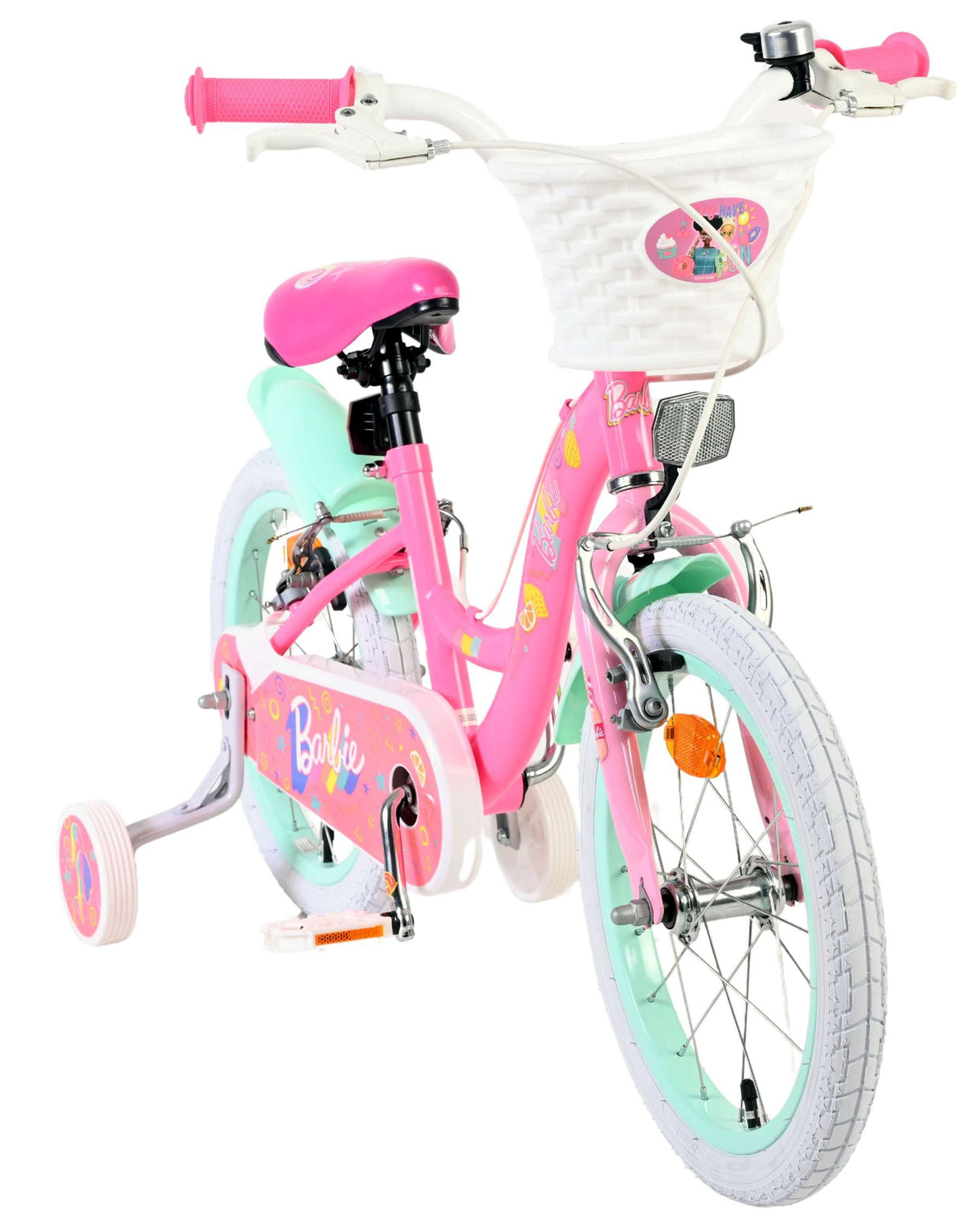 Vélo pour enfants Barbie - filles - 16 pouces - rose - deux freins à main