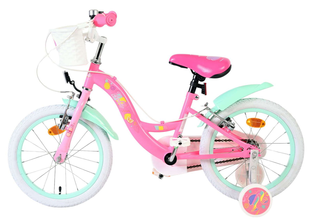 Vélo pour enfants Barbie - filles - 16 pouces - rose - deux freins à main