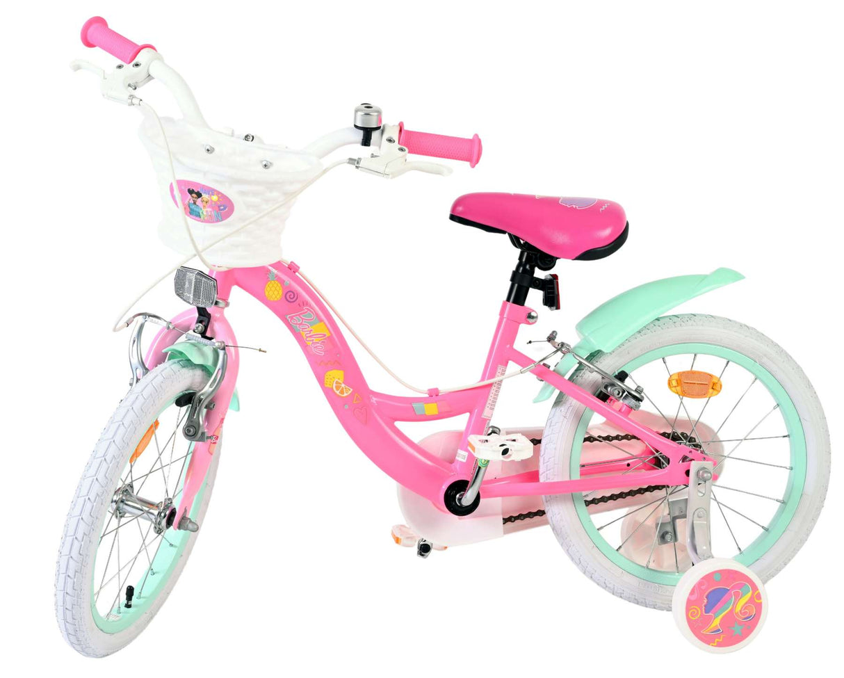 Vélo pour enfants Barbie - filles - 16 pouces - rose - deux freins à main