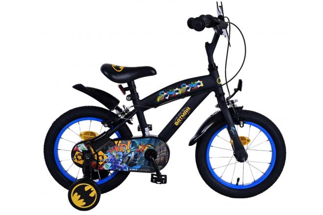 Batman Children's Bike Boys 14 -calowe czarne dwa hamulce ręczne