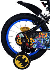 Batman Children's Bike Boys 14 -calowe czarne dwa hamulce ręczne