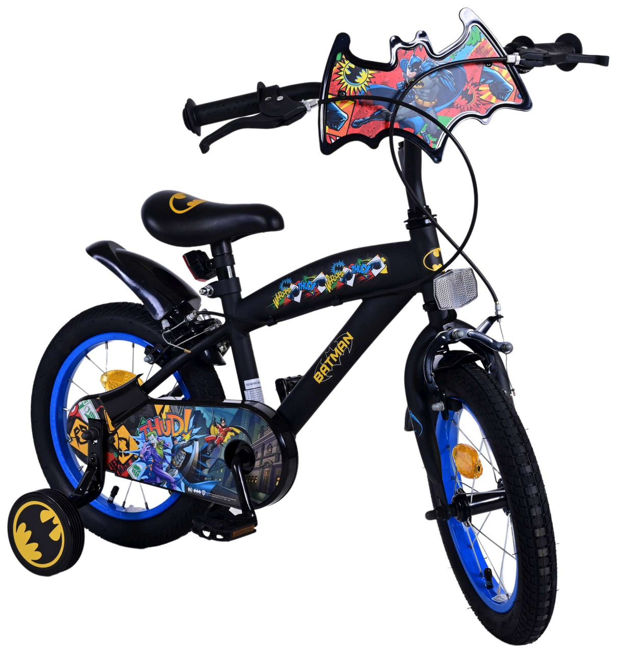 Batman Children's Bike Boys 14 -calowe czarne dwa hamulce ręczne